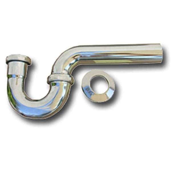Larsen Supply Co Larsen Supply 03-3501 1.5 in. Chrome Plated Brass Kitchen Drain P-Trap 661916 - main